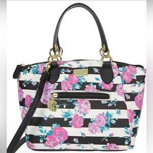NWOT Luv Betsey by Betsey Johnson Floral Rose Satchel